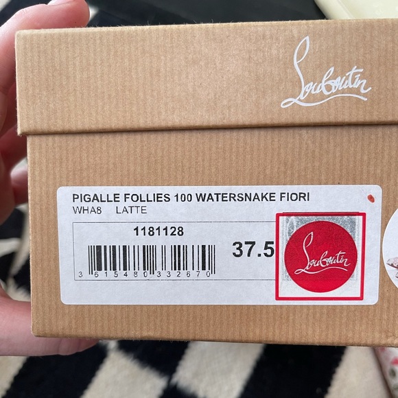 Christian Louboutin Pigalle Follies 100 Watersnake - Picture 7 of 11